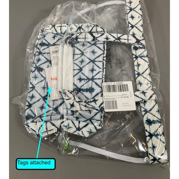 Lug Peekaboo Tote Bag - Diamond White Clear, Durable Unisex Plastic, CPSC Compli - Picture 4 of 9